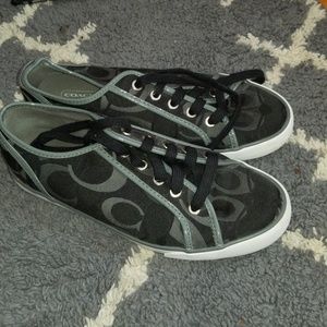 Black coach sneakers
